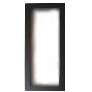 Black Wood Picture Frame Rectangular Recessed Glass Satin Finish